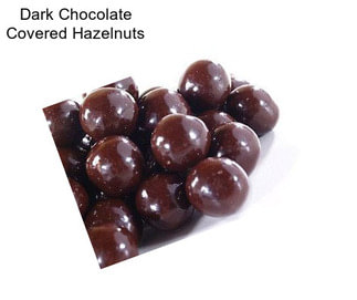 Dark Chocolate Covered Hazelnuts