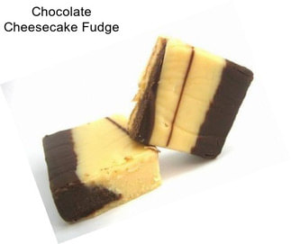 Chocolate Cheesecake Fudge