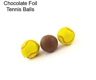 Chocolate Foil Tennis Balls