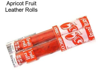 Apricot Fruit Leather Rolls