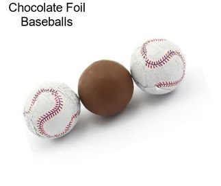 Chocolate Foil Baseballs