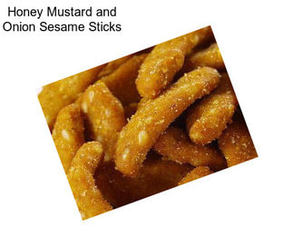 Honey Mustard and Onion Sesame Sticks
