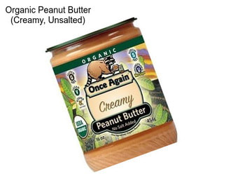 Organic Peanut Butter (Creamy, Unsalted)