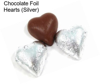 Chocolate Foil Hearts (Silver)