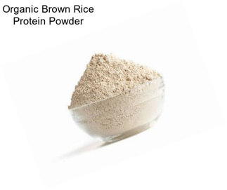 Organic Brown Rice Protein Powder