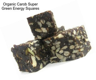 Organic Carob Super Green Energy Squares