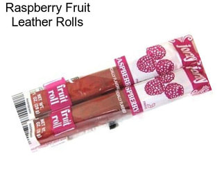 Raspberry Fruit Leather Rolls