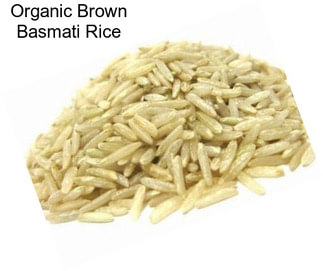 Organic Brown Basmati Rice