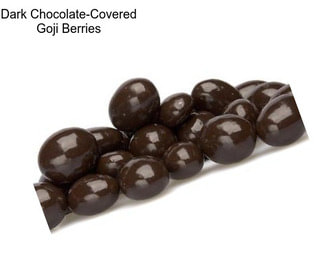 Dark Chocolate-Covered Goji Berries