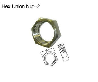 Hex Union Nut--2\