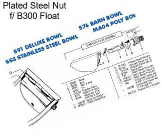 Plated Steel Nut f/ B300 Float