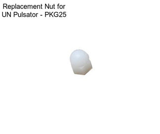 Replacement Nut for UN Pulsator - PKG25