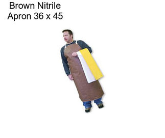 Brown Nitrile Apron 36\