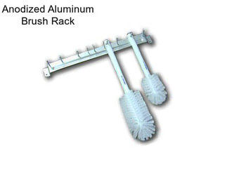 Anodized Aluminum Brush Rack