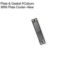 Plate & Gasket f/Coburn MINI Plate Cooler--New