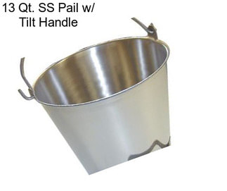 13 Qt. SS Pail w/ Tilt Handle