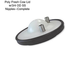 Poly Fresh Cow Lid w/3/4\