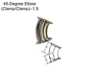 45-Degree Elbow (Clamp/Clamp)--1.5\