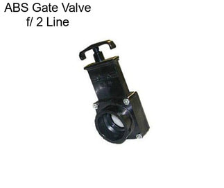 ABS Gate Valve f/ 2\