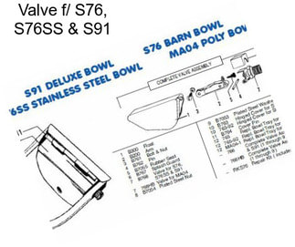 Valve f/ S76, S76SS & S91