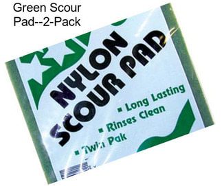 Green Scour Pad--2-Pack