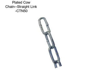 Plated Cow Chain--Straight Link -CTN50