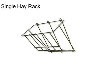 Single Hay Rack