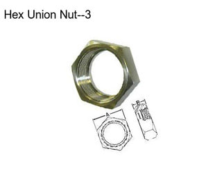 Hex Union Nut--3\