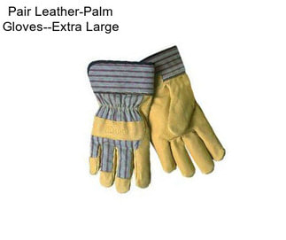 Pair Leather-Palm Gloves--Extra Large