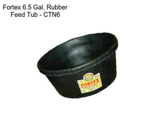 Fortex 6.5 Gal. Rubber Feed Tub - CTN6