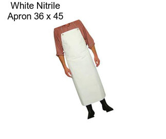 White Nitrile Apron 36\