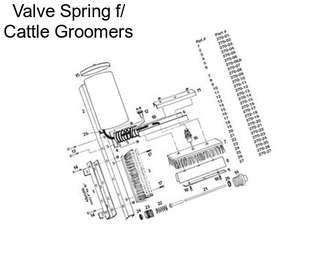 Valve Spring f/ Cattle Groomers