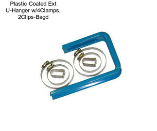 Plastic Coated Ext U-Hanger w/4Clamps, 2Clips-Bagd