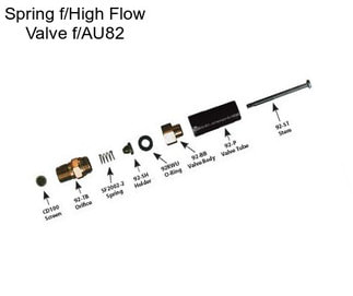 Spring f/High Flow Valve f/AU82