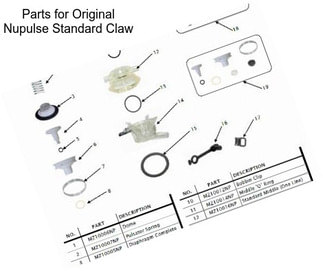 Parts for Original Nupulse Standard Claw