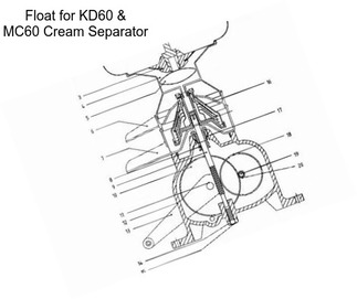 Float for KD60 & MC60 Cream Separator