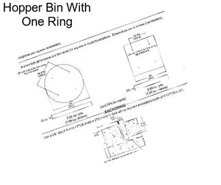 Hopper Bin With One Ring