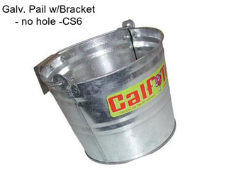 Galv. Pail w/Bracket - no hole -CS6