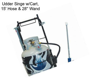 Udder Singe w/Cart, 15\' Hose & 28\'\' Wand