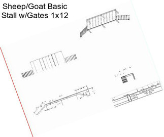 Sheep/Goat Basic Stall w/Gates 1x12