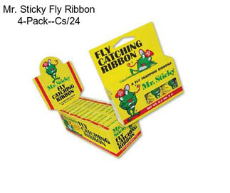 Mr. Sticky Fly Ribbon 4-Pack--Cs/24