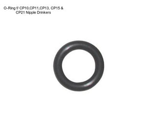 O-Ring f/ CP10,CP11,CP13, CP15 & CP21 Nipple Drinkers