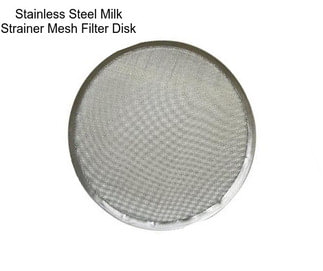 Stainless Steel Milk Strainer Mesh Filter Disk