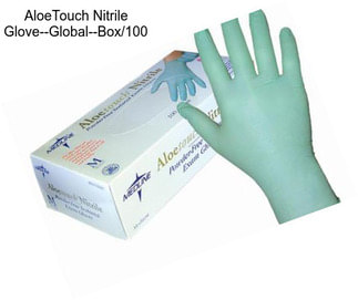 AloeTouch Nitrile Glove--Global--Box/100