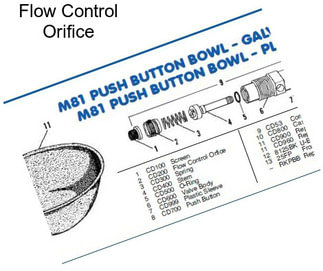 Flow Control Orifice