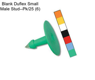 Blank Duflex Small Male Stud--Pk/25 (6)