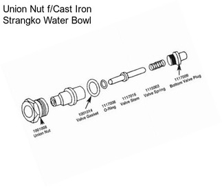 Union Nut f/Cast Iron Strangko Water Bowl