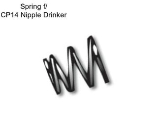 Spring f/ CP14 Nipple Drinker