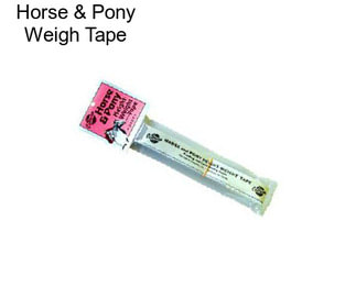 Horse & Pony Weigh Tape