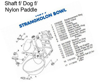 Shaft f/ Dog f/ Nylon Paddle